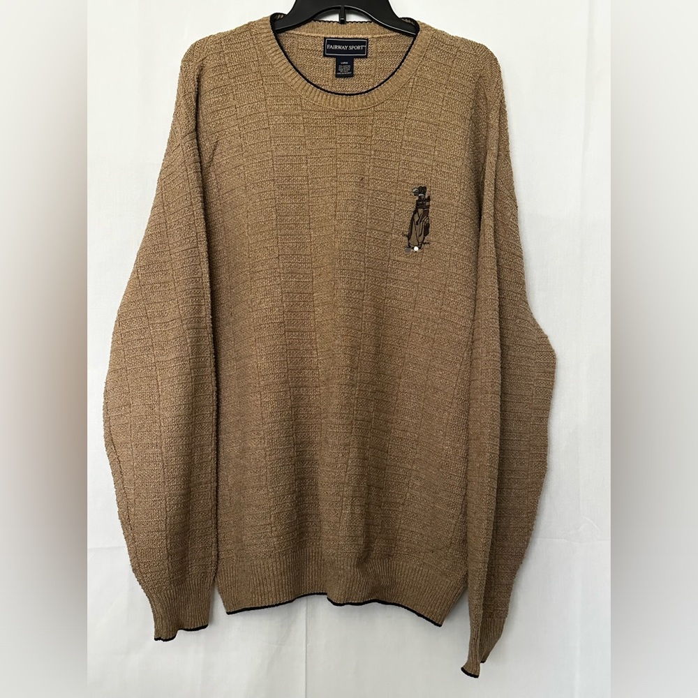 Fairway Sport Men’s Vintage Golf Long Sleeve Sweater Size L